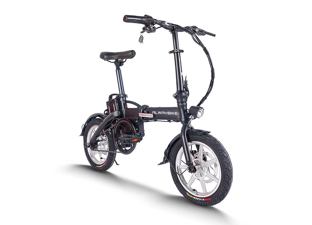 Alwaybike B08D | 14" Folding Electric Bike for Adults